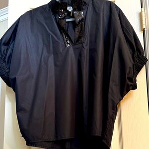 Entro Black Sequin Top